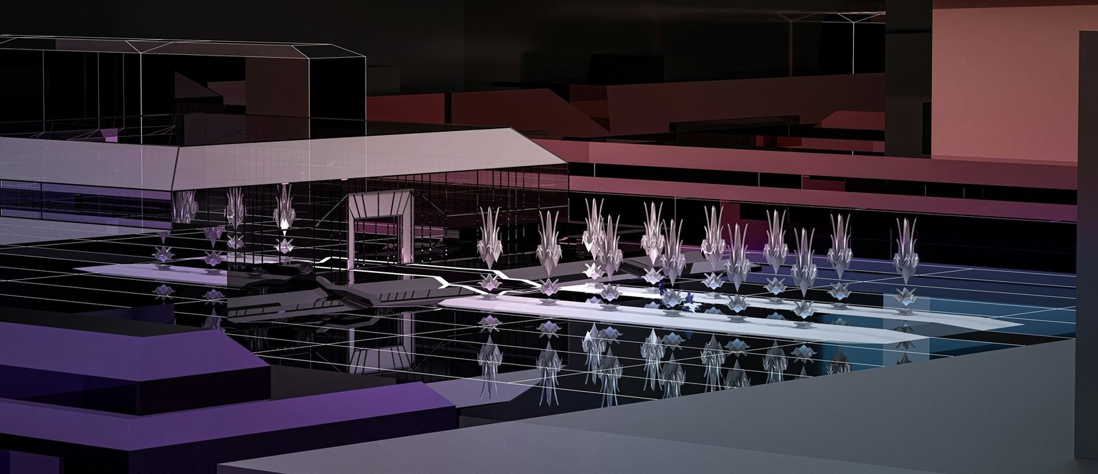 An abstract, futuristic image representing global education and technology